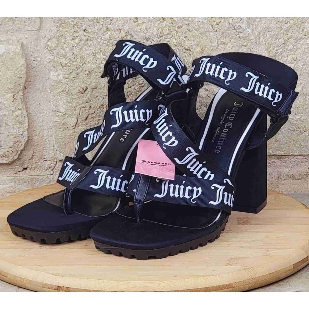 Juicy Couture Georgette Strappy High Block Heel Sandal Size 8M